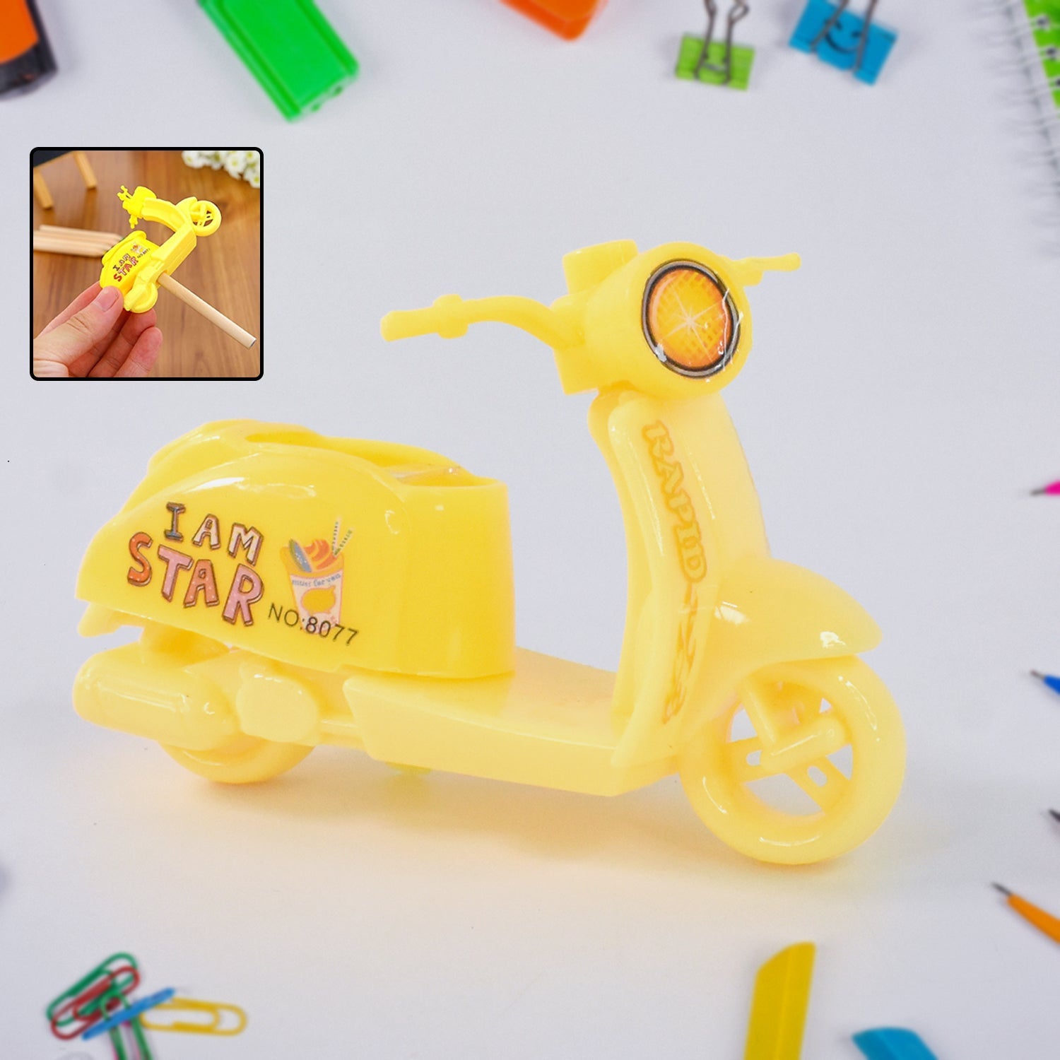 Bike Shaped Pencil Sharpener – Unique and Fun Stationery Accessory for Creative Workspaces Bike Shaped Pencil Sharpener – Unique and Fun Stationery Accessory for Creative Workspaces
